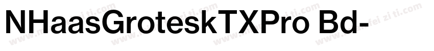 NHaasGroteskTXPro Bd字体转换
